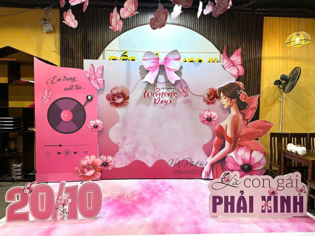 Trang Trí Phòng Họp Ngày 20/10 Tại Thanh Xuân